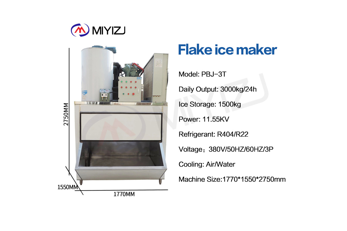 Flake ice maker