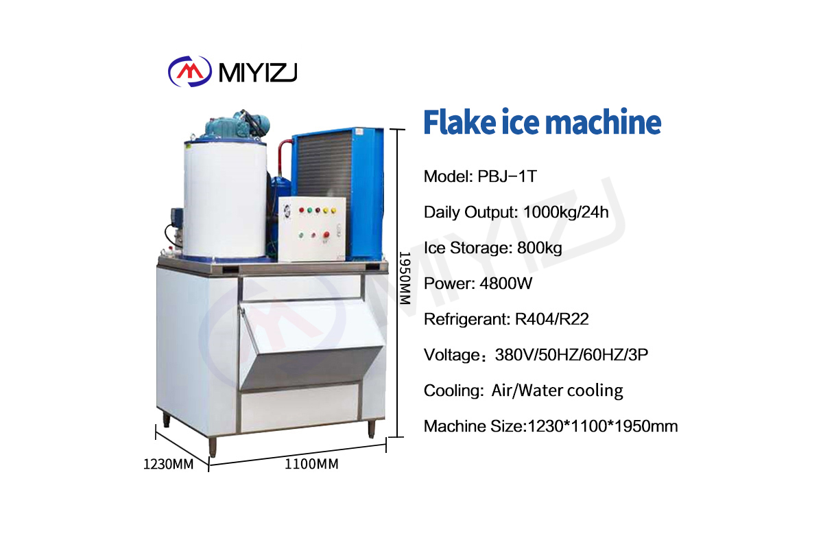 Flake ice maker