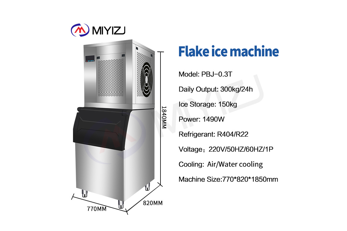 Flake ice maker