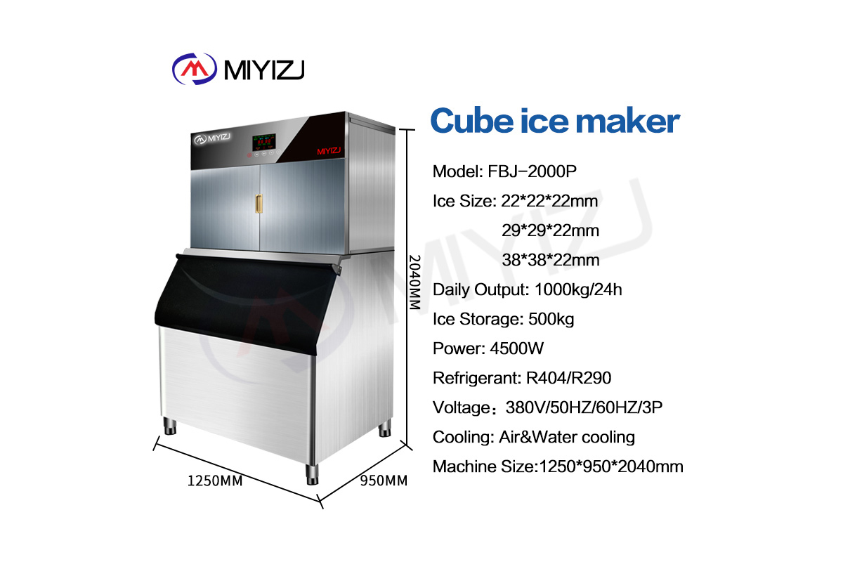 Hybrid Model Square Ice Machine