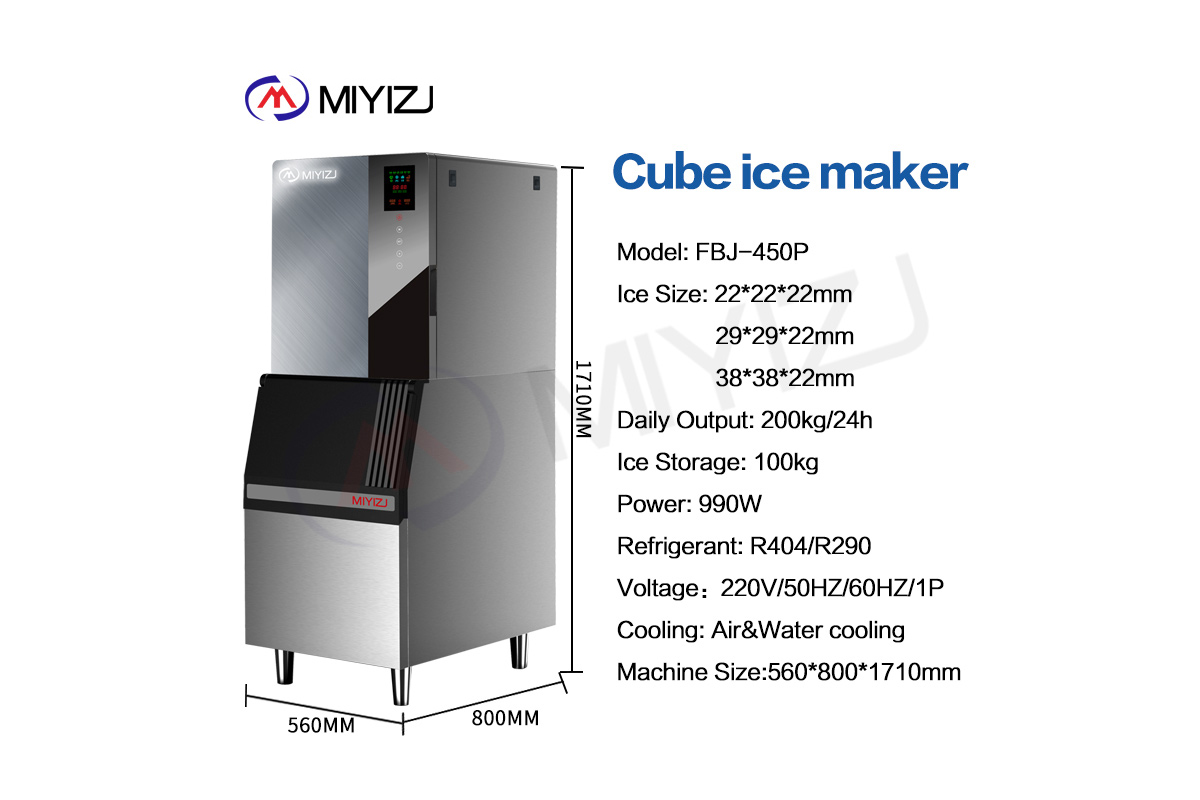 Hybrid Model Square Ice Machine